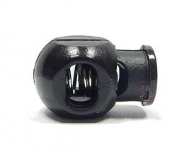 Kordelstopper Cube 1-Loch 580 - schwarz