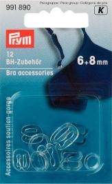 PRYM BH-Zubehör KST 6 + 8 mm transparent 