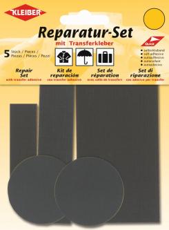 KLEIBER Reparatur-Set Flicken selbstklebend grau 182 - dunkelgrau