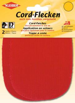 Kleiber Cord Aufbügelflecken 2 St. rot 820 - rot