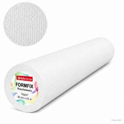 Raschelware Gewebe Bügeleinlage schwarz & weiss - 90cm breit 501 - weiss
