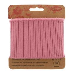 Grobstrick - Cuff Fertigbündchen 110cm Rippenstrick 070 - altrosa