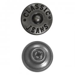 100 Patentknöpfe 17mm altsilber Patentknöpfe 17mm - altsilber