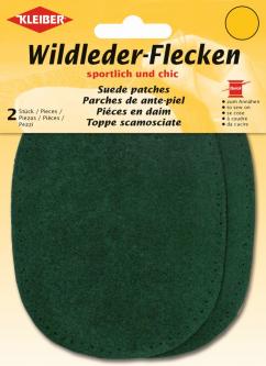 Kleiber Wildleder Flecken *klein* 2St. grün 890 - dunkelgrün