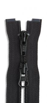 YKK 2-Wege Spiral Kunststoff Reißverschluss Zweiwege teilbar 580 - schwarz