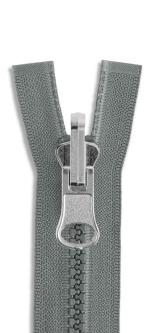 YKK Vislon Kunststoff Wendereißverschluss teilbar 578 - mausgrau