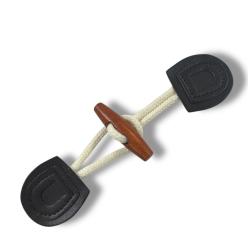 Dufflecoat Knebelverschluss Mantelverschlüsse LAURA schwarz 