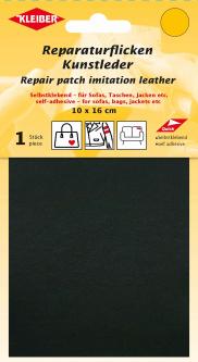 KLEIBER KUNSTLEDER Reparaturflicken 10 x 16cm 580 - schwarz