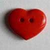 Kinderknopf rot Herzchen 13mm 