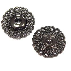 Exclusiv Annäh Druckknopf 25mm titan 25mm - titan