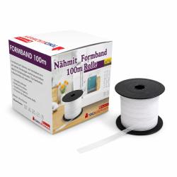 Meterware - Formband zum Aufbügeln 12mm weiss 501 - weiss